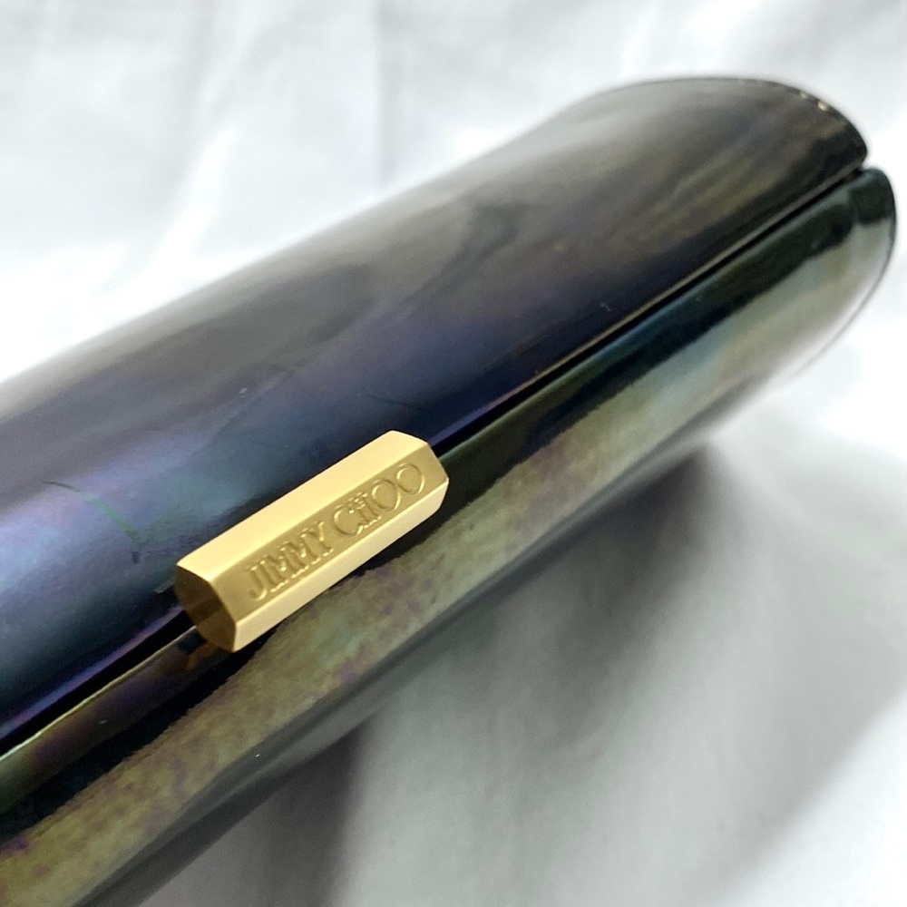 JIMMY CHOO Patent Leather Tube Clutch - Picture 11 of 17